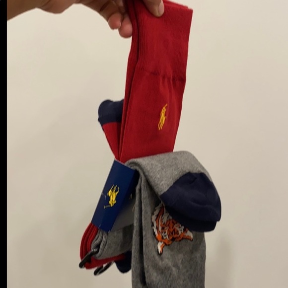 Brand new with tag polo socks Price is for pack of 2 total 4 pairs of socks - Picture 3 of 8